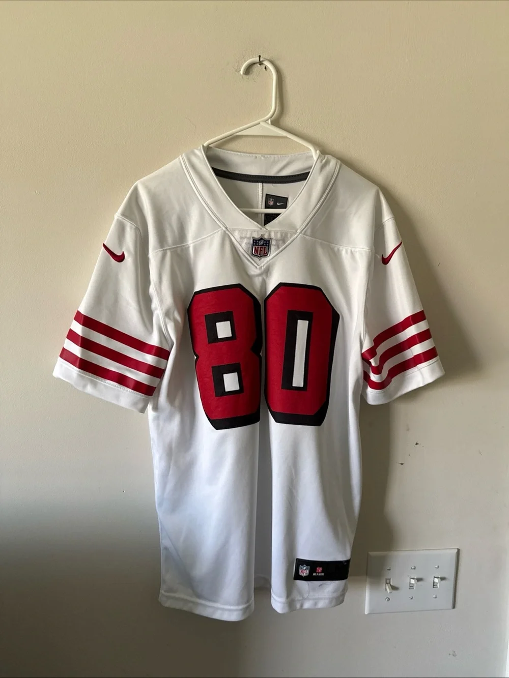 Men's Nike Jerry Rice #80 SF 49ers Color Rush Vapor Lmtd NFL Jersey Sz M - RARE